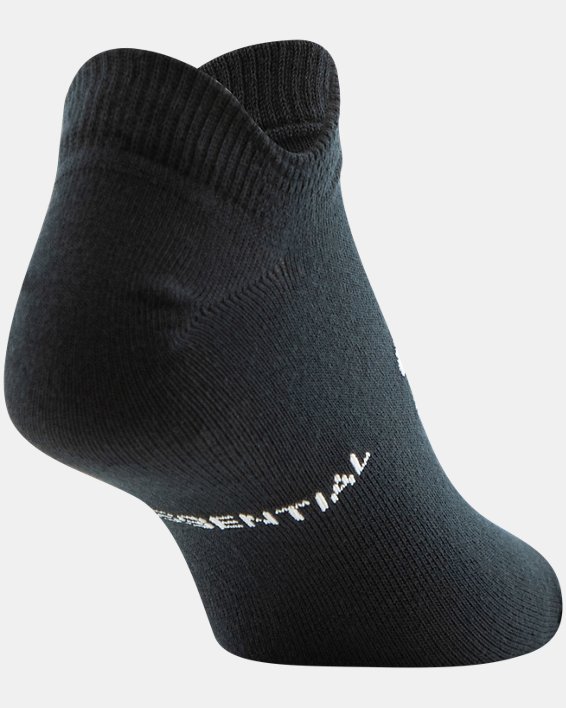 Women's UA Essential No Show – 6-Pack Socks, Black, pdpMainDesktop image number 6